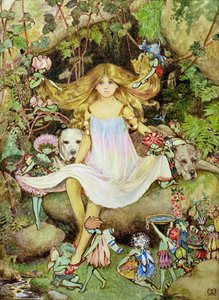 Pensée et les fées - Mary Elizabeth Atkins